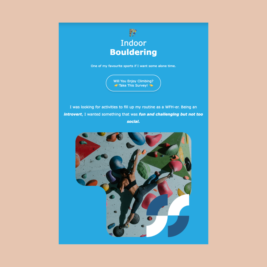 bouldering page preview