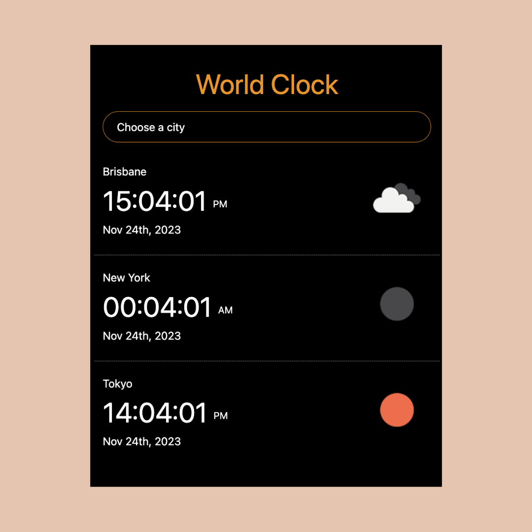 world clock preview